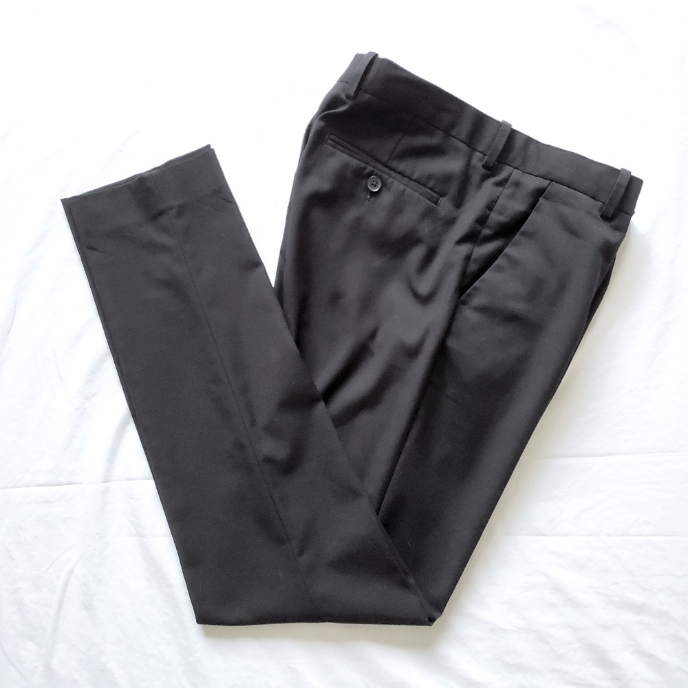 H&M Men's Black Suit Pants Slim Fit